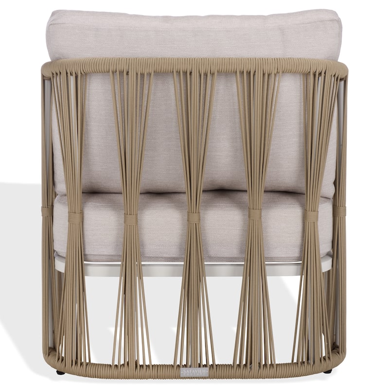 SAFAVIEH COUTURE Franklyn Rope & Al Patio Chair - 28"W x 31"D x 30"H