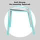 preview thumbnail 28 of 56, Modern Plastic Garden Patio Indoor or Outdoor Dining Stackable Chair UV Protected Armless With Dot Back Surf