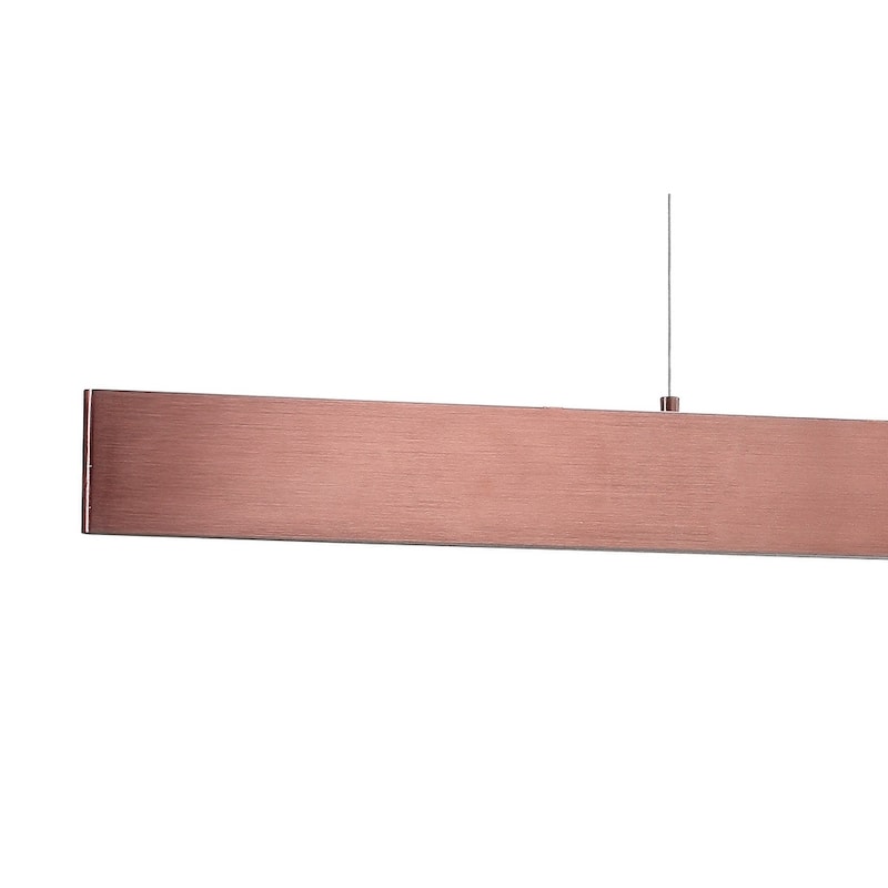 Julian 40" Dimmable Adjustable Integrated LED Metal Linear Pendant, by JONATHAN Y