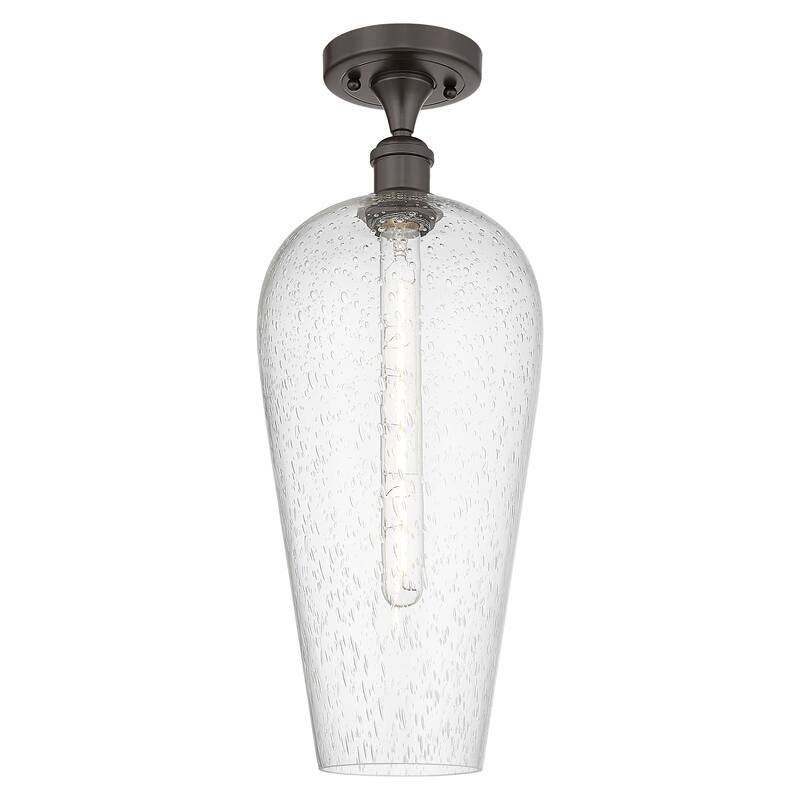 Innovations Lighting Endless Possibilities Ballston - Chelsea - 1 Light 8" Semi-Flush Mount - Oil Rubbed Bronze/Seedy