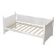 preview thumbnail 7 of 6, Wooded Frame Daybed Twin Size Guest Bed Wood Slat Support Bed Frame for Bedroom Platform Daybed with Trundle, Pull-out Wheels