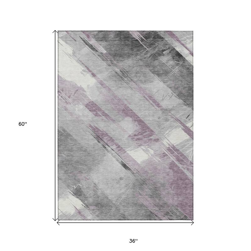 HomeRoots Striped Transitional Rectangle Outdoor Rug