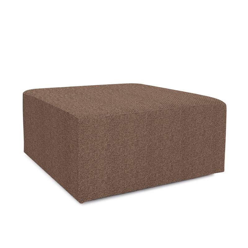 Allan Andrews Universal Square Ottoman with Cover, Panama Collection - Chocolate