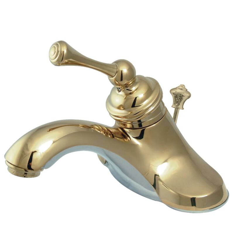 Kingston Brass Vintage Centerset Bathroom Faucet with Pop-Up Drain - Polished Brass