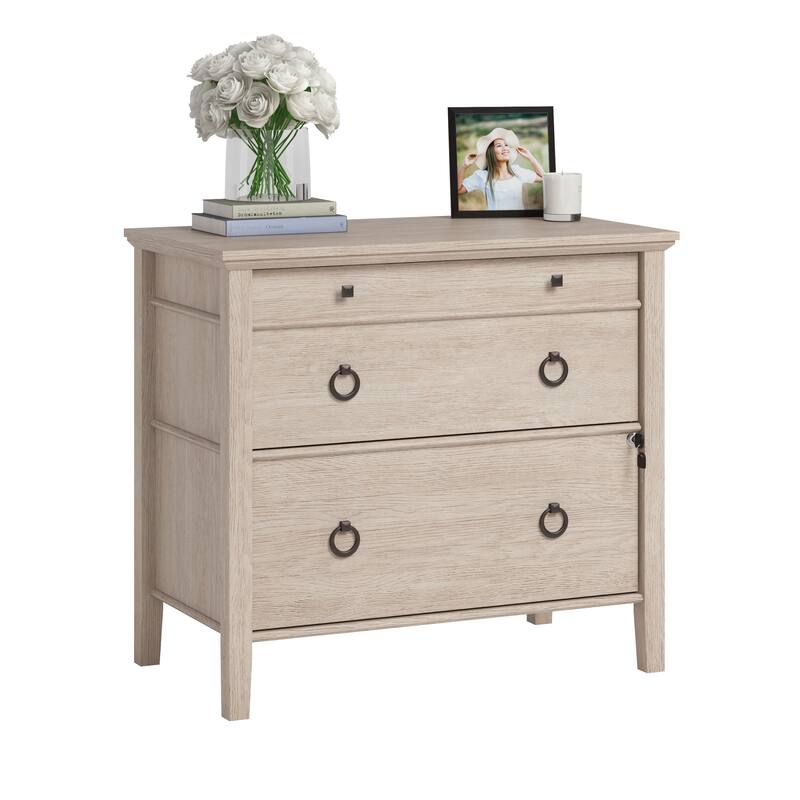 Lateral File, File Cabinet , Office Storage Cabinet Brown finish