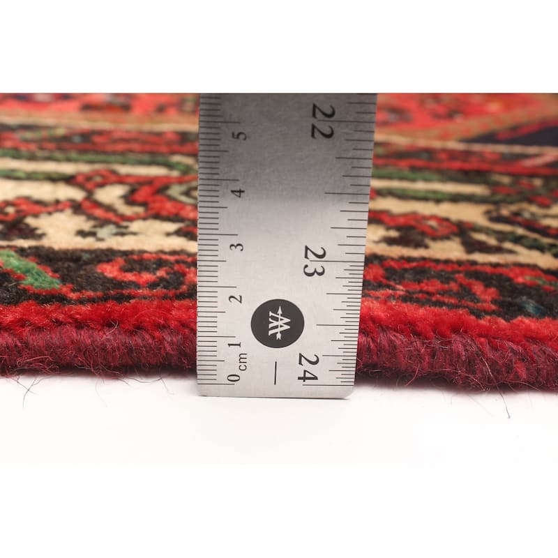 ECARPETGALLERY Hand-knotted Andelz Red Wool Rug - 3'5 x 4'11