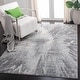 preview thumbnail 3 of 9, SAFAVIEH Tulum Avdotja Modern Abstract Burst Rug - Ivory/Grey - 8' x 10'