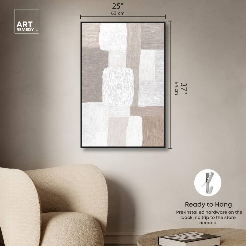 Stucco Squares II Canvas by Art Remedy