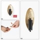 preview thumbnail 16 of 14, Modern LED 6-Light Wall Sconce Black and Antique Gold Bathroom Vanity Light - W 6.7" x H 16.1"