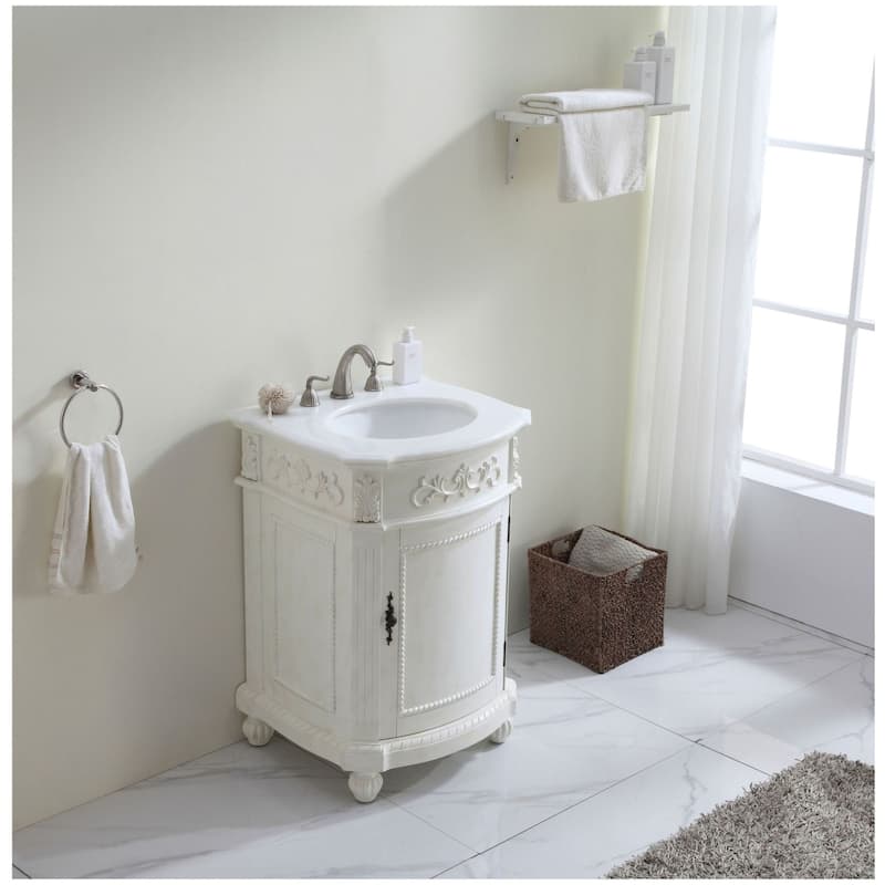 Elegant Lighting VF-1009-VW Danville 24" Free Standing Single Basin