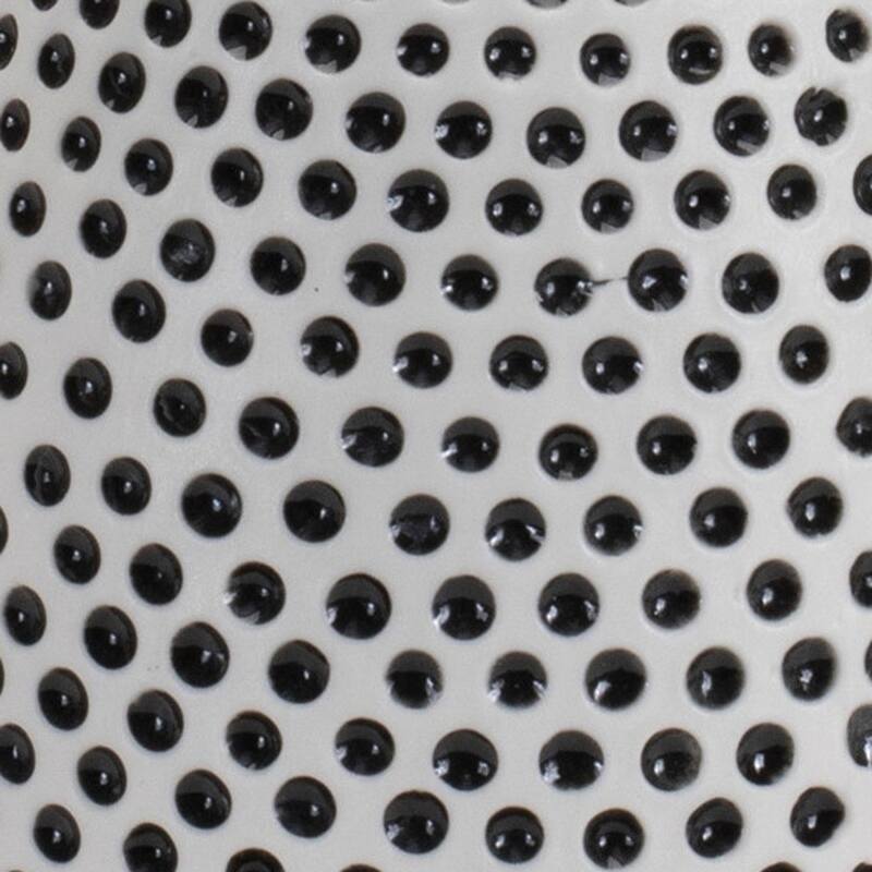 Set of Two Black And White Ceramic Round Table Vases - 3.00