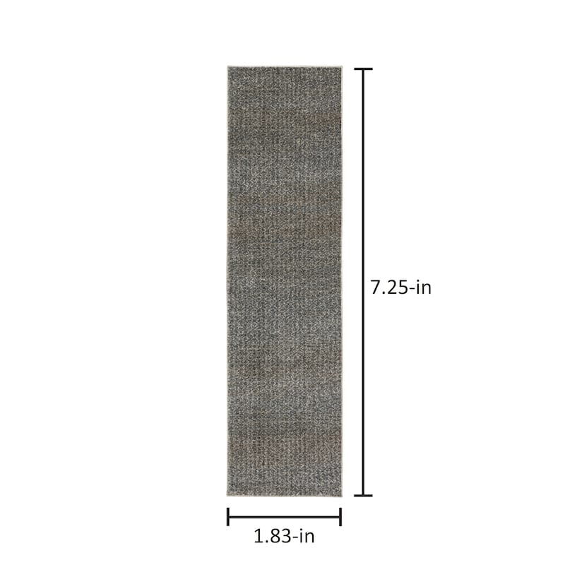 Azura Mottled Geometric Blue/Gray Area Rug
