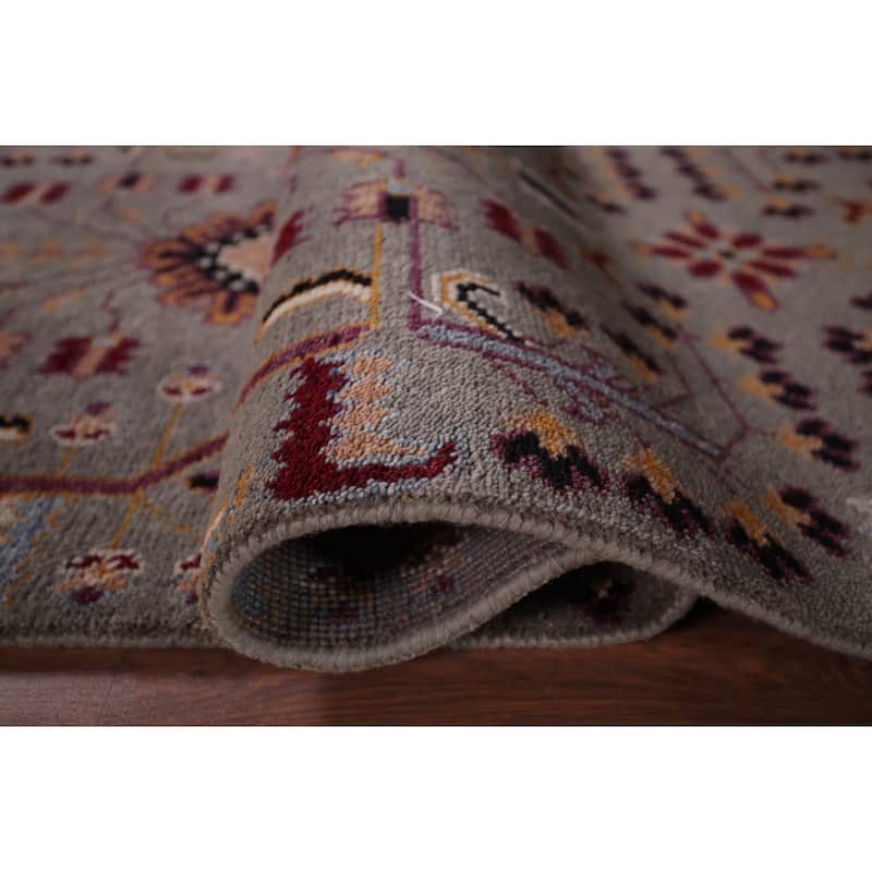 Tribal Geometric Kazak Oriental Runner Rug Hand-Knotted Wool Carpet - 3'1"x 10'3"