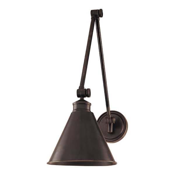 slide 2 of 2, Hudson Valley Lighting Exeter Single Light 19" Tall Wall Sconce Old Bronze