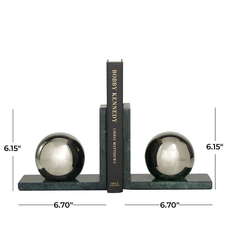 Marble Modern Bookends (Set of 2) - 7 x 4 x 6