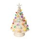 preview thumbnail 4 of 3, Kurt Adler 14-Inch Battery Operated LED Lighted Ceramic White Tree Table Piece