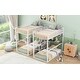 preview thumbnail 5 of 14, Twin Metal Bunk Bed with Desk, Shelves, and Storage Staircase, Ensuring Safety