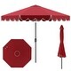 preview thumbnail 4 of 3, 10 Ft Sun Shade Umbrella with Fade-Resistant Polyester Canopy and Easy Tilt Push Button Feature