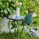 preview thumbnail 5 of 68, Indoor/Outdoor Turkish Mosaic Tile Side Table and Plant Stand