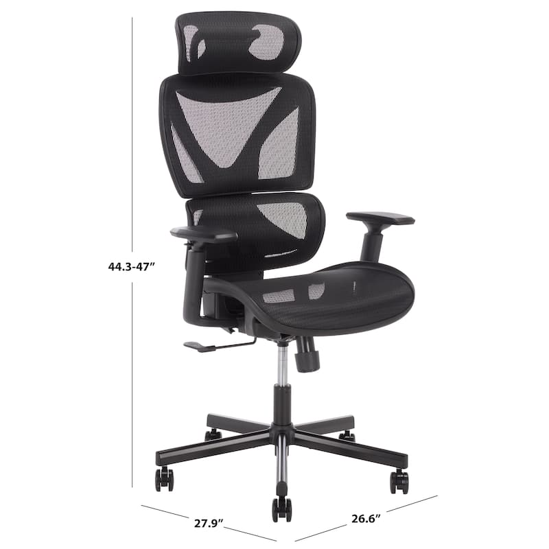SEI Furniture Joanna Adjustable Desk Chair - 27"W x 28"D x 47"H