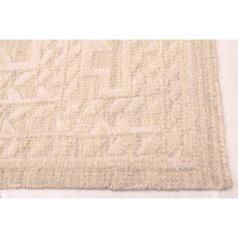 ECARPETGALLERY Hand-knotted Looma Beige, Cream Wool Rug - 8'1 x 9'10