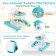 preview thumbnail 31 of 49, 6 in 1 Foldable Baby Walker with Adjustable Height - 28" L x 24" W x 19.5" H