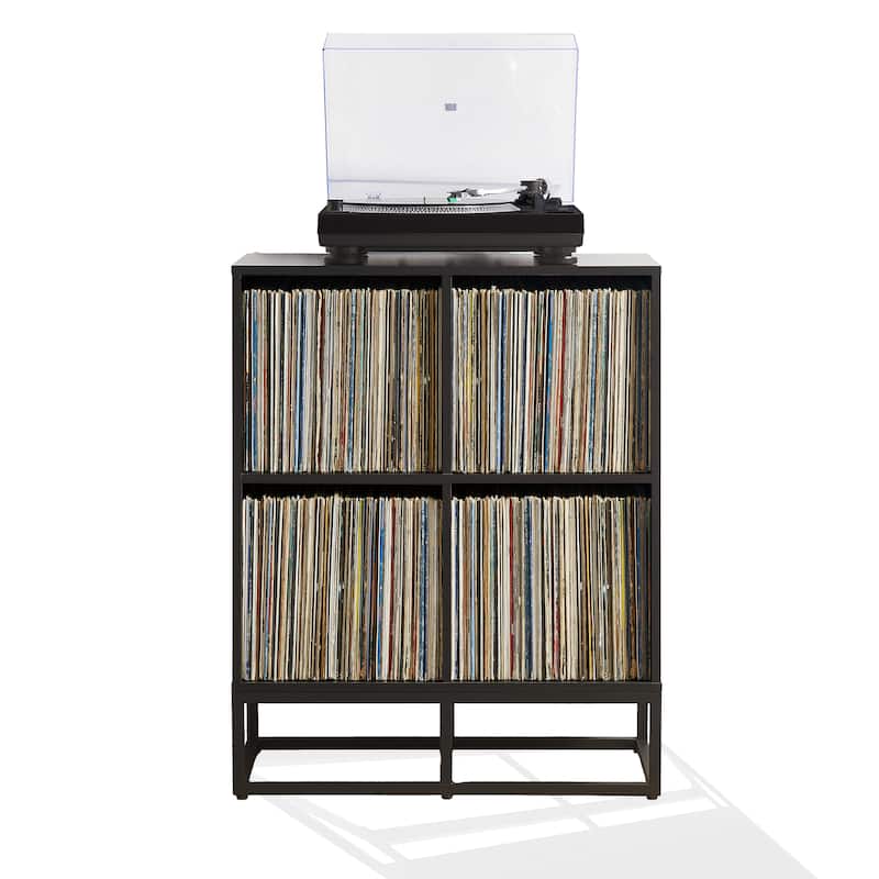Crosley Enzo Record Storage Cube Bookcase - Black