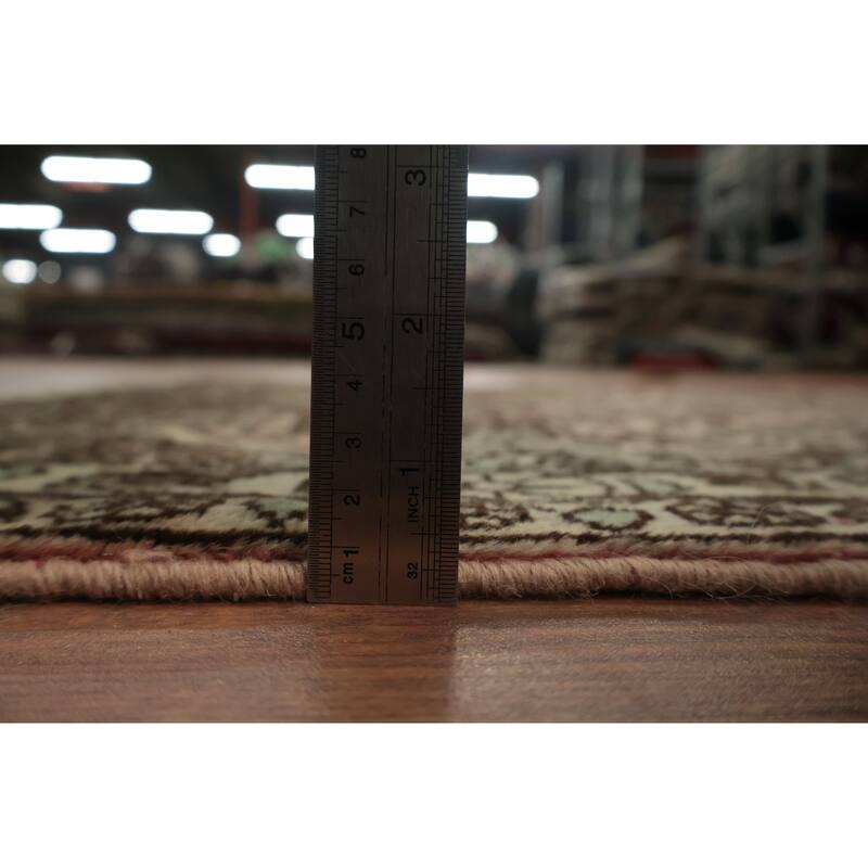 Hand Knotted Oriental 100% Wool Carpet Traditional All-Over Pink Varamin Area Rug - 5' 0'' X 3' 6''