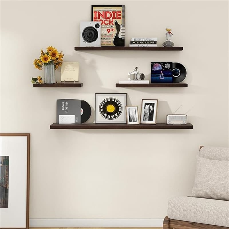 Floating Shelves for Wall 24 Inch - 8"D x 24"W x 1.2"H