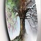 preview thumbnail 3 of 7, Designart 'Tree with Four Seasons' Oversized Traditional Wall CLock