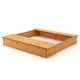 preview thumbnail 10 of 8, Costway Kids Wooden Sandbox w/ Bench Seats & Storage Boxes Children - See Details