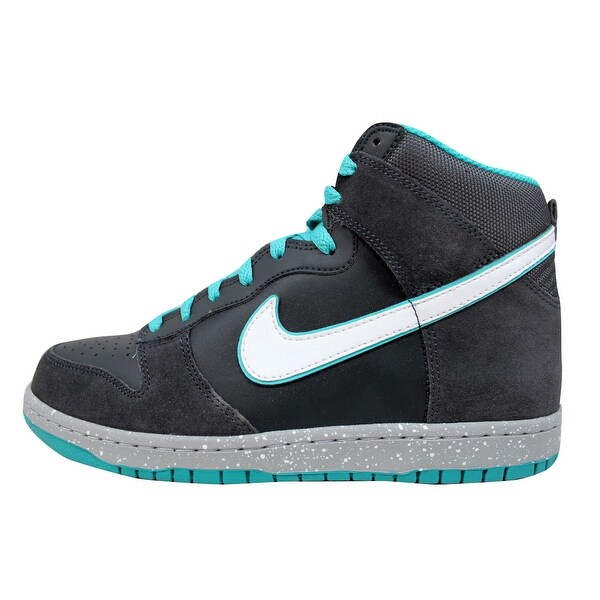 turquoise nike high tops