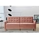 preview thumbnail 6 of 12, Jonathan Tufted Velvet Sofa Bed Sleeper Rose