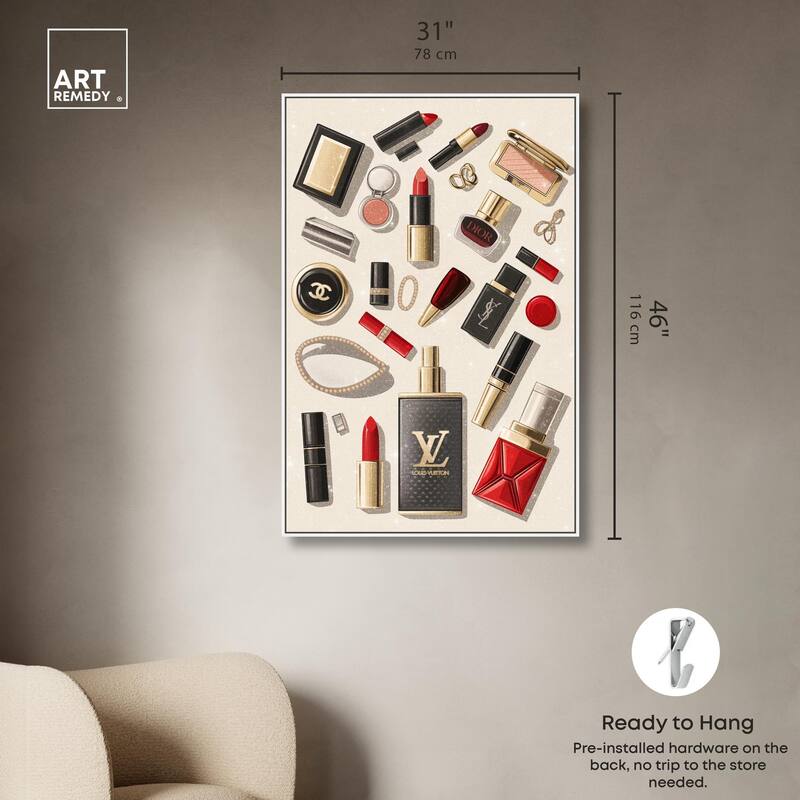 Luxury Makeup Collection Canvas by Art Remedy
