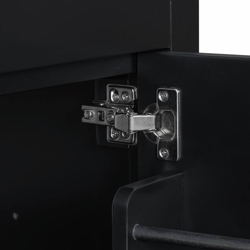 30-inch Modern Bathroom Vanity with Ceramic Sink and Versatile Storage