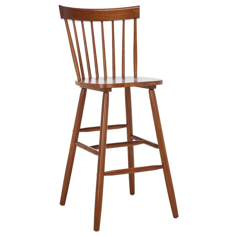 SAFAVIEH Belva 30-inch Spindle Farmhouse Bar Stool (Set of 2) - 20" W x 21" D x 44" H - 20"W x 21"D x 44"H