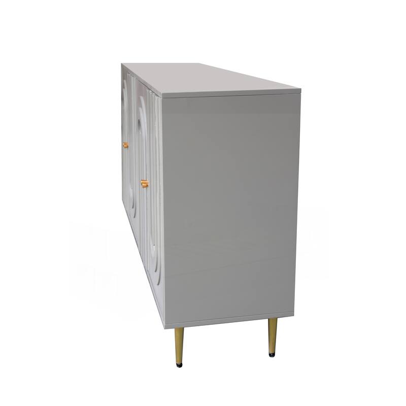 Modern 4 Door Wooden Cabinet Sideboard Buffet