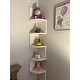 Danya B. Large Decorative 5-Tier Corner Floating Wall Mount Display Shelving Unit