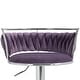 preview thumbnail 85 of 155, Velvet Upholstered Adjustable Bar Stool Swivel Counter Chair Set of 2