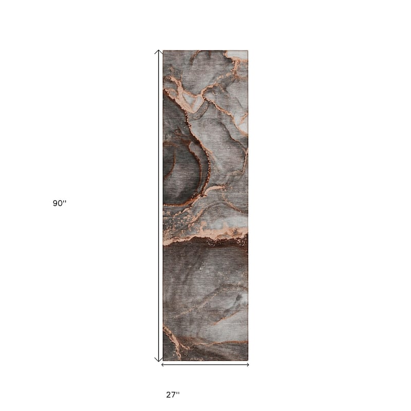 Altona Artistic Abstract Weather Resistant Current & Stylish Runner Outdoor Rug