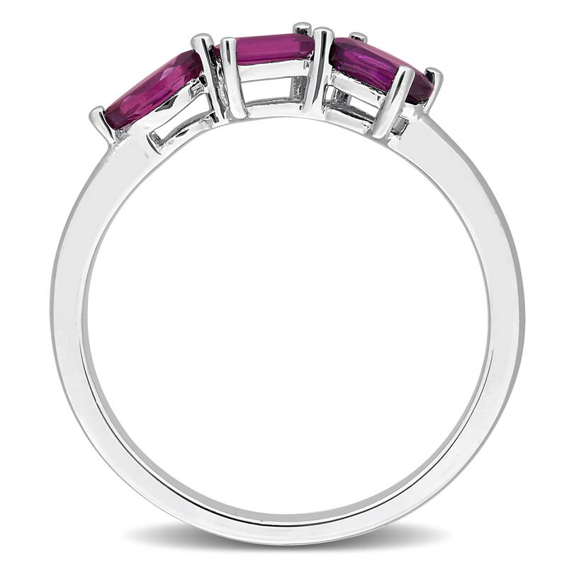 Miadora Multi-Gem Three Stone Ring Sterling Silver