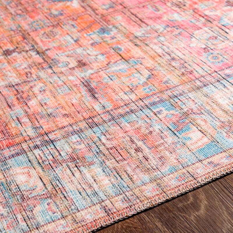 Livabliss Seema Traditional Medallion Machine Washable Area Rug