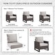 preview thumbnail 46 of 121, Gymojoy 24"x22"x6" Patio Thick Cushions & Pillows Set - Deep Seat Indoor/Outdoor Water & Fade Resistant