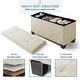 preview thumbnail 35 of 62, Nestl Storage 30-In Storage Ottoman Bench with Storage Bins for Bedroom - Folding Foot Rest Ottoman with Storage for Living Room