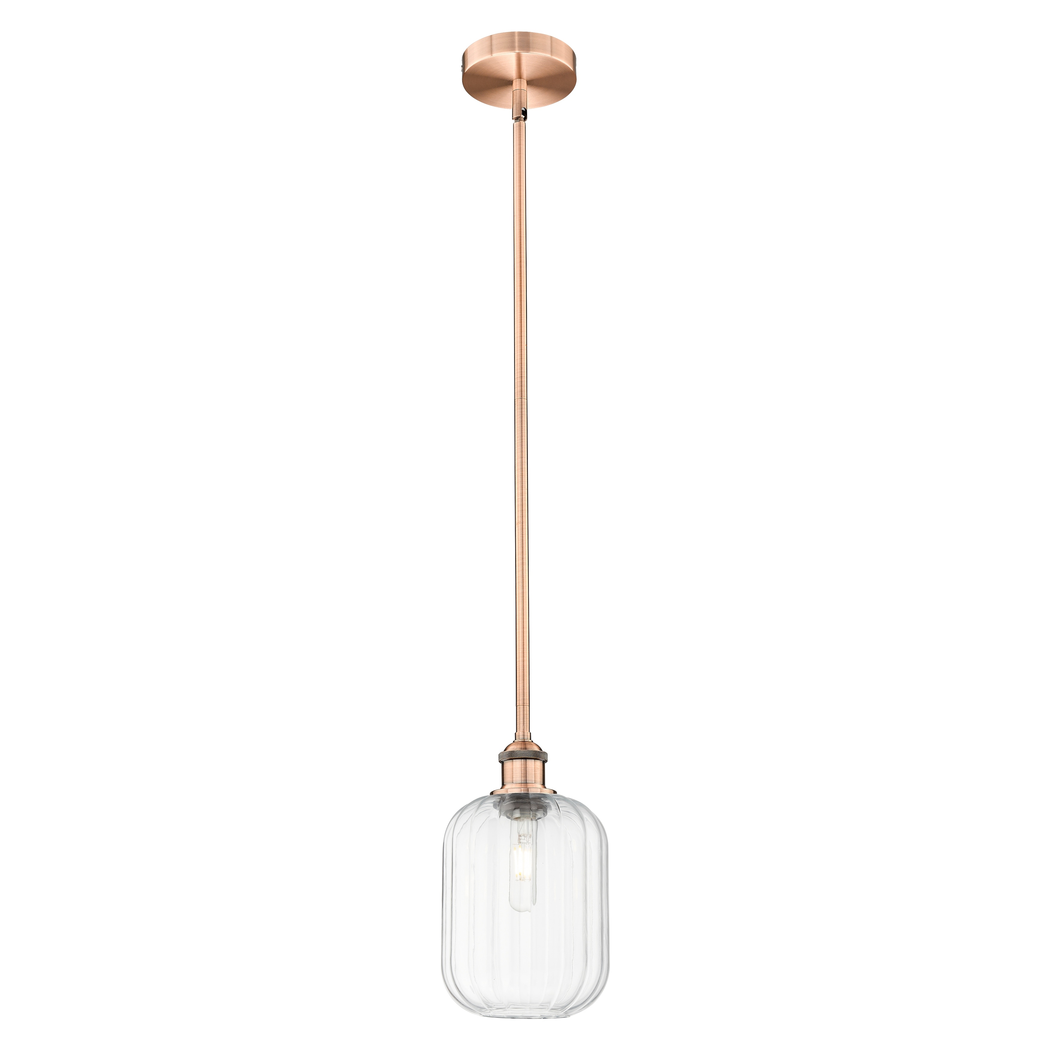 Innovations Lighting Endless Possibilities Edison - Preston - 1 Light 7" Jar Shade Stem Hung Mini Pendant