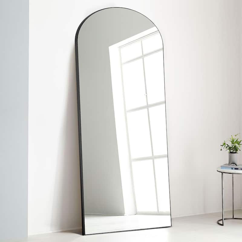 Arched Mirror Full-length Floor Mirror with Standing