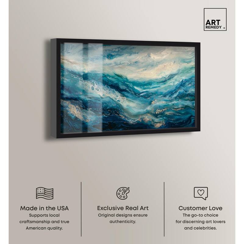 Jeweled Waters Shadowbox by Art Remedy