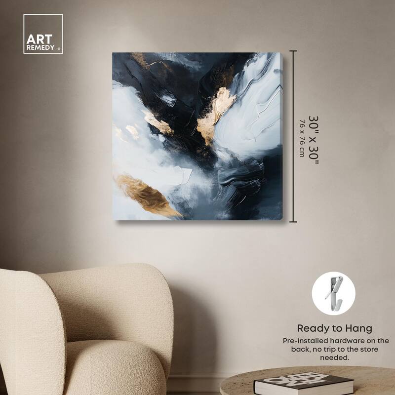 Golden Spark II Canvas by Art Remedy, Gallery Wrapped