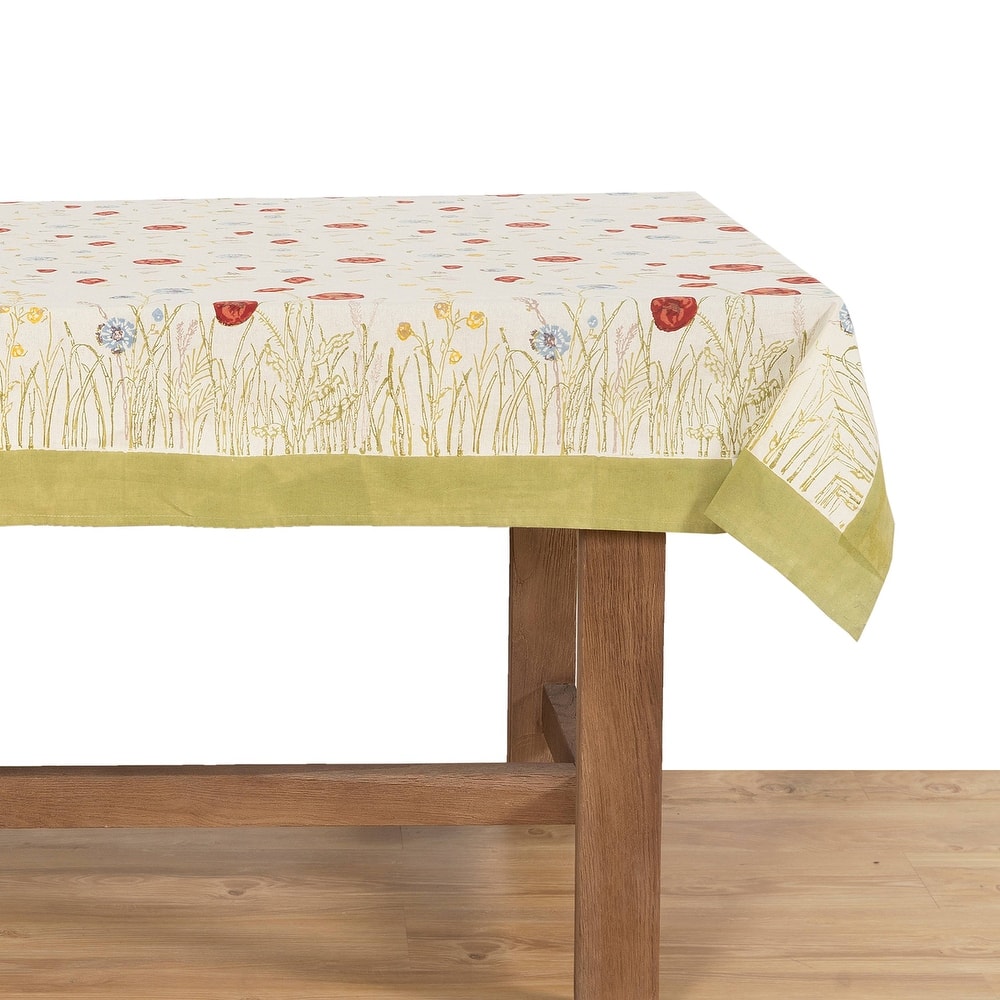 Springfields Multicolored Rectangular Cotton Tablecloth