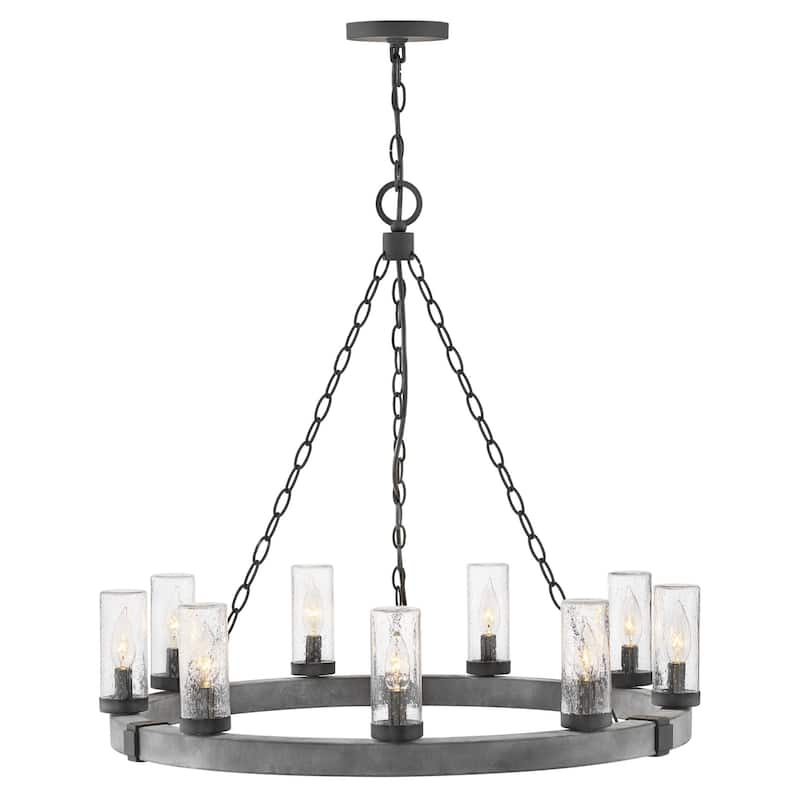 Hinkley Lighting Sawyer 9 Light 30" Wide Open Air Outdoor Chandelier